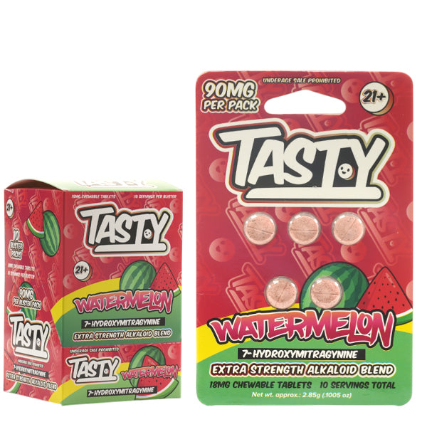 Tasty 7-Hydroxymitragynine Tablets with Box - 5 x 18mg Per Tablet (10 packs Box)