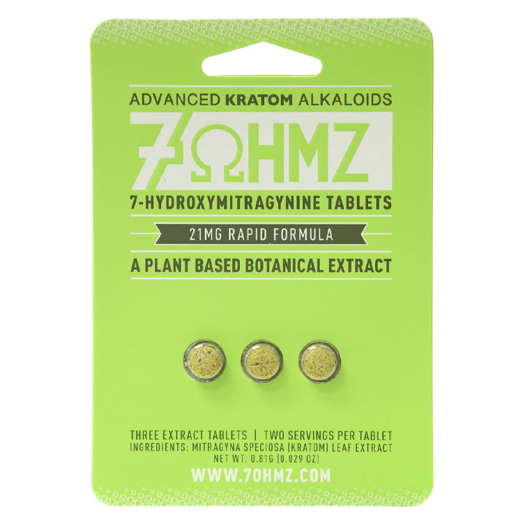 7-OHMZ Tablets & Caplets Tablets Advanced Kratom Alkaloids 21MG 3-pack