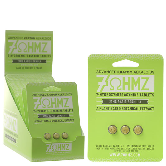7-OHMZ Tablets & Caplets Tablets Advanced Kratom Alkaloids 21MG 3-pack