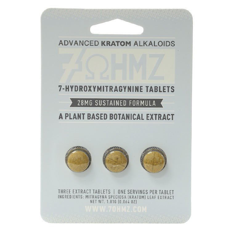 7-OHMZ Tablets & Caplets Tablets Advanced Kratom Alkaloids 28MG 3-pack
