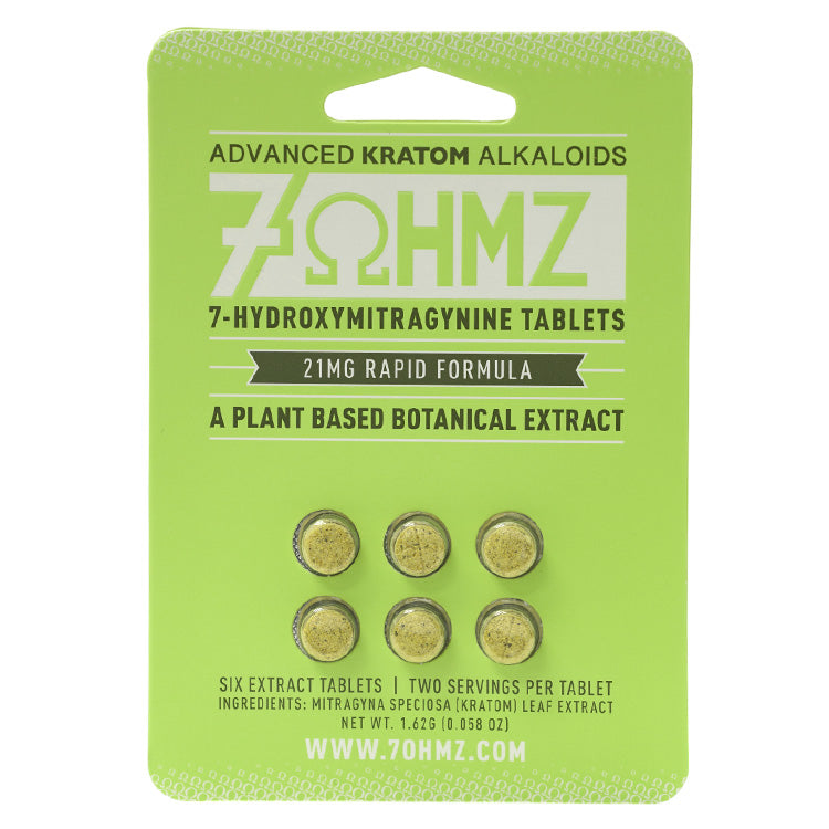 7-OHMZ Tablets & Caplets Tablets Advanced Kratom Alkaloids 21MG 6-pack