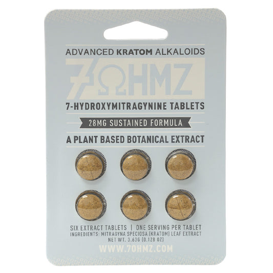 7-OHMZ Tablets & Caplets Tablets Advanced Kratom Alkaloids 28MG 6-pack