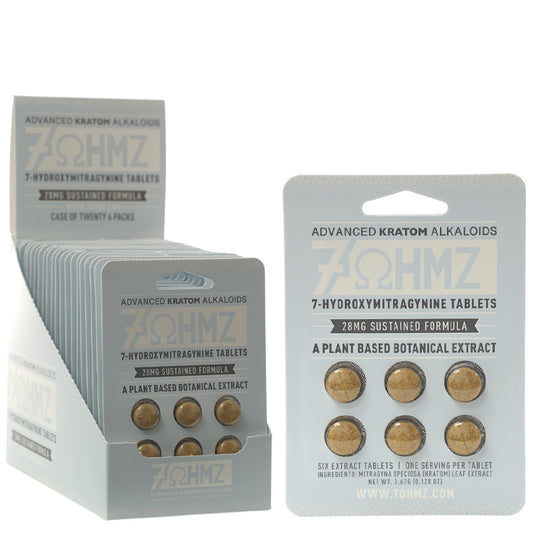 7-OHMZ Tablets & Caplets Tablets Advanced Kratom Alkaloids 28MG 6-pack