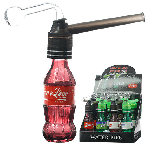 Unbranded Glass W.P. Bottle Assorted Design 6.5" (6207) 8 per box