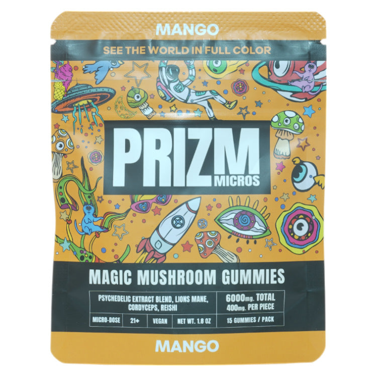Prizm Micros Mushroom Gummies 15 Gummies per pack 6000mg Total