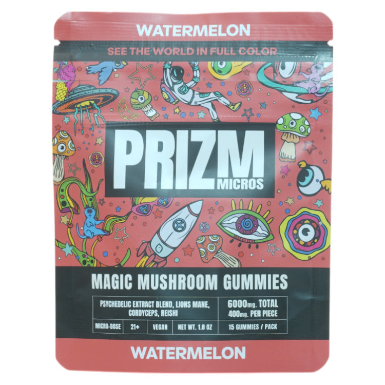 Prizm Micros Mushroom Gummies 15 Gummies per pack 6000mg Total