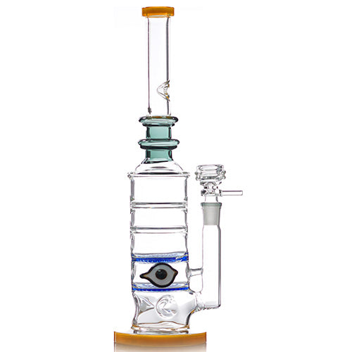 Unbranded Glass W.P. Double Disk with Eye 14.0" (7130)