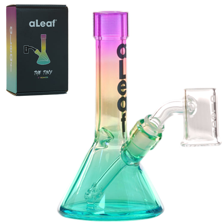 aLeaf Glass Tiny Beaker w/Carrying Case (7145) 5.0"
