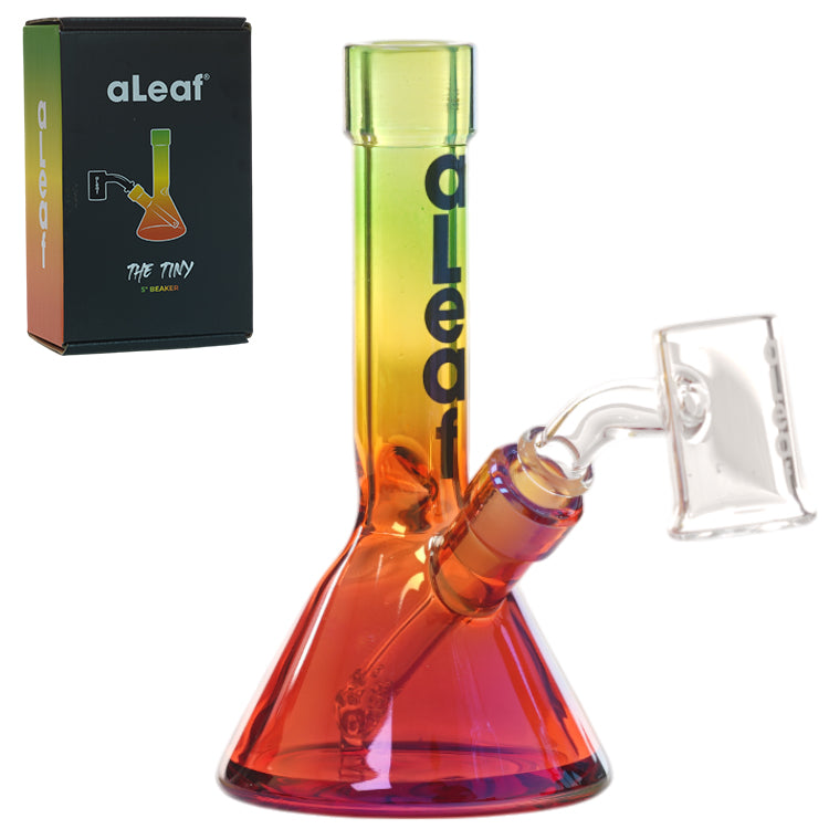 aLeaf Glass Tiny Beaker w/Carrying Case (7145) 5.0"