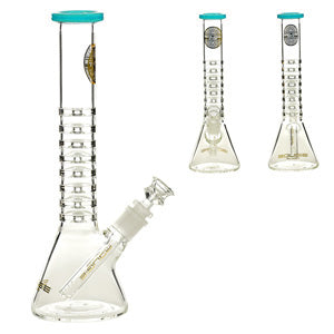 Bougie Glass Glass Beaker with 8 Rings (7533) 12.0"