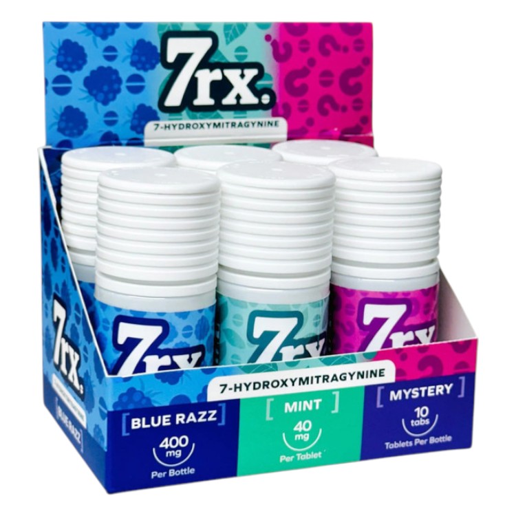 7rx 7-Hydroxymitragynine Chewable Tablets with Box (40mg Per Tablet)