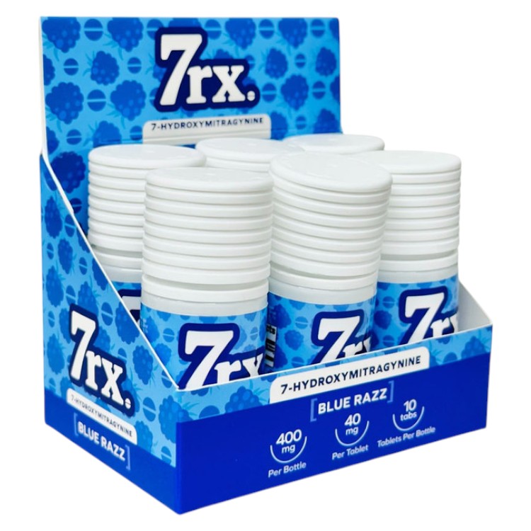7rx 7-Hydroxymitragynine Chewable Tablets with Box (40mg Per Tablet)