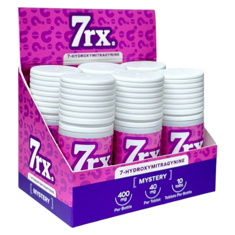 7rx 7-Hydroxymitragynine Chewable Tablets with Box (40mg Per Tablet)