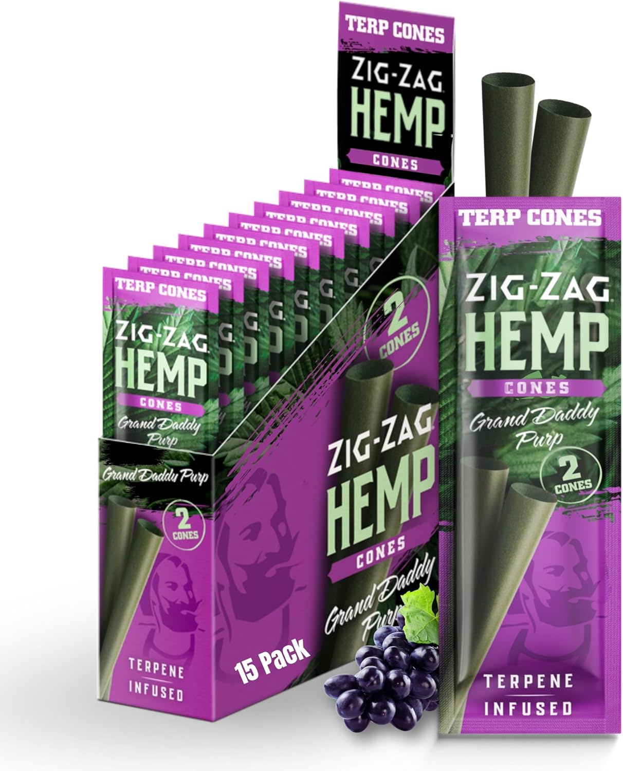 ZIG ZAG Cones Terpene Infused 2-pack
