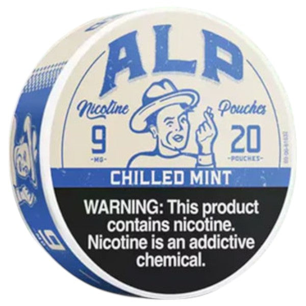 ALP Nicotine Pouches 9mg Chilled Mint 20/5ct (CA OTP Tax Paid)