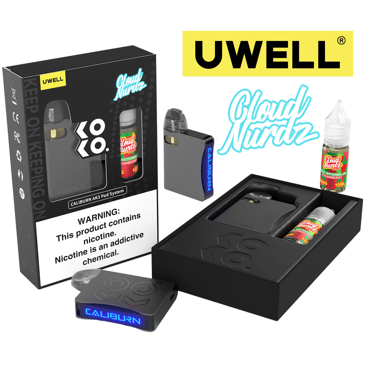 Uwell Caliburn LIQSALT 10mL 50mg Sour Watermelon Strawberry