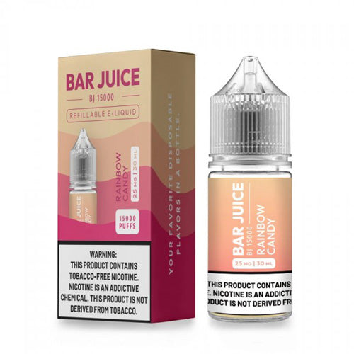 BJ15000 Bar Juice LIQSALT 30mL 25mg Rainbow Candy