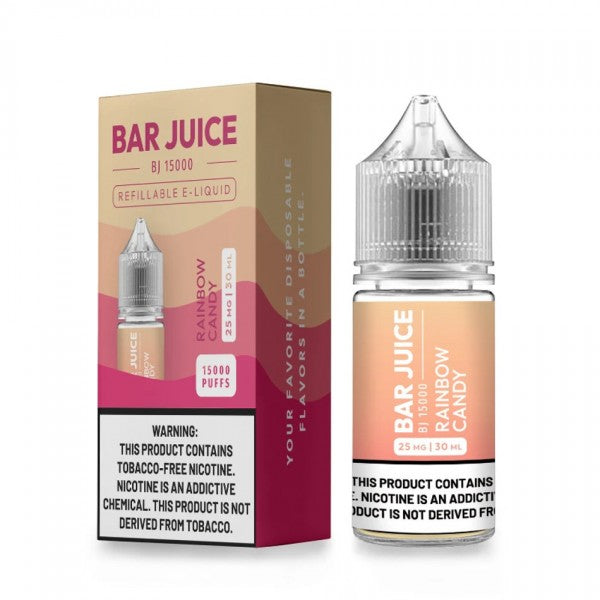 BJ15000 Bar Juice LIQSALT 30mL 25mg Rainbow Candy