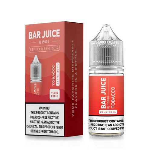 BJ15000 Bar Juice LIQSALT 30mL 25mg Tobacco