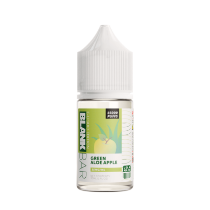15000 Puff Juice Blank Bar LIQSALT 30mL 35mg Green Aloe Apple