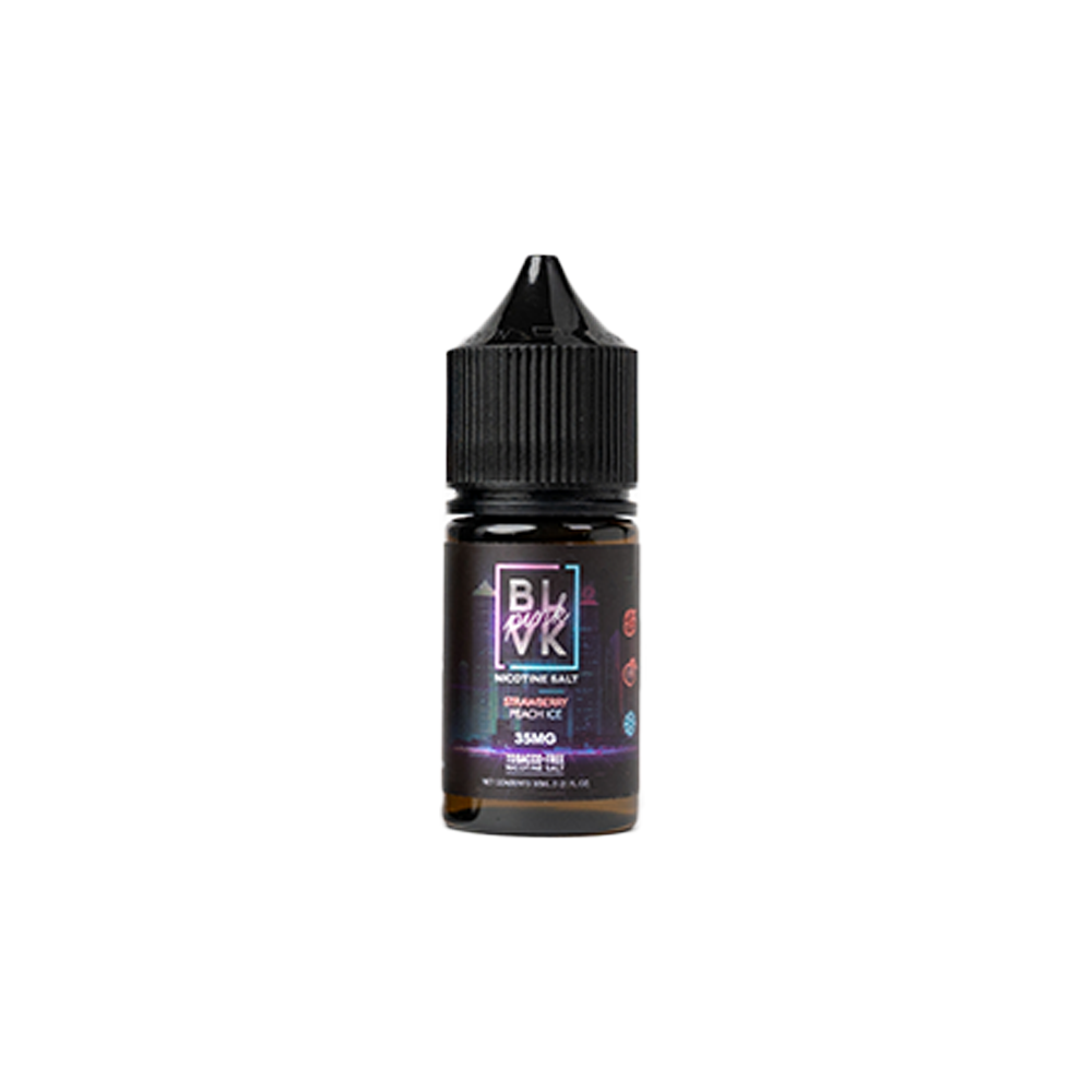 Pink BLVK LIQSALT 30mL 35mg Strawberry Peach Ice