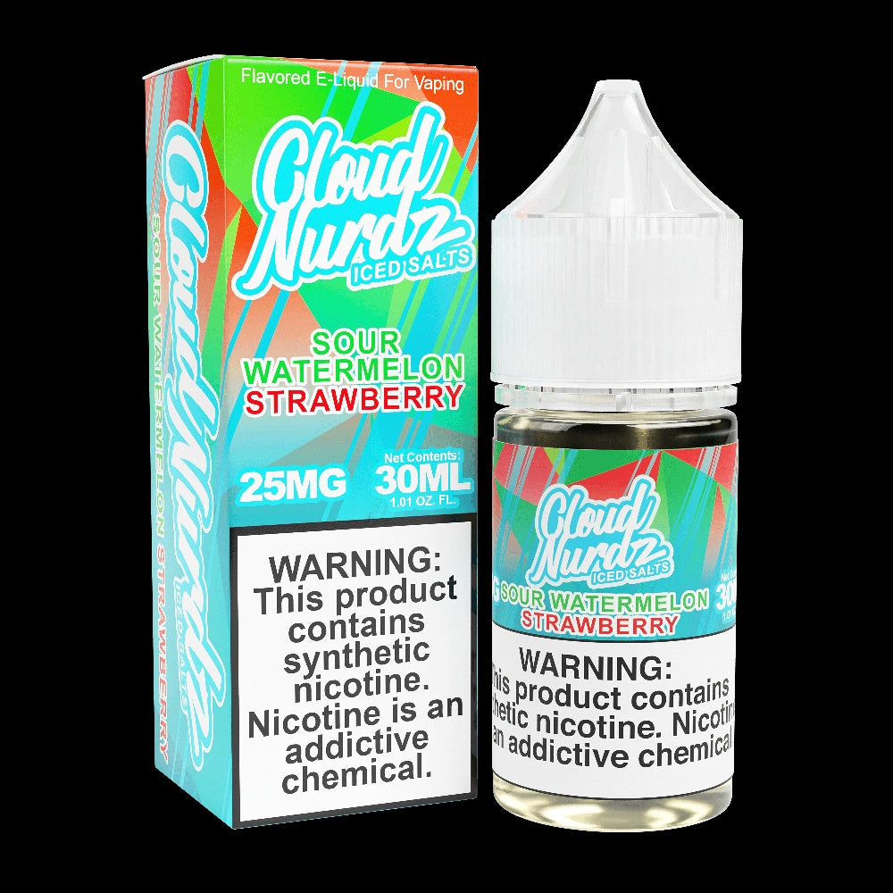 TF-Nic Cloud Nurdz LIQSALT 30mL 50mg Sour Watrmln Strawberry Ice