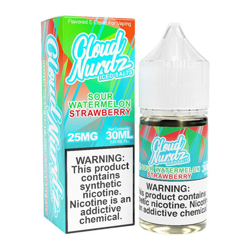 TF-Nic Cloud Nurdz LIQSALT 30mL 50mg Sour Watrmln Strawberry Ice