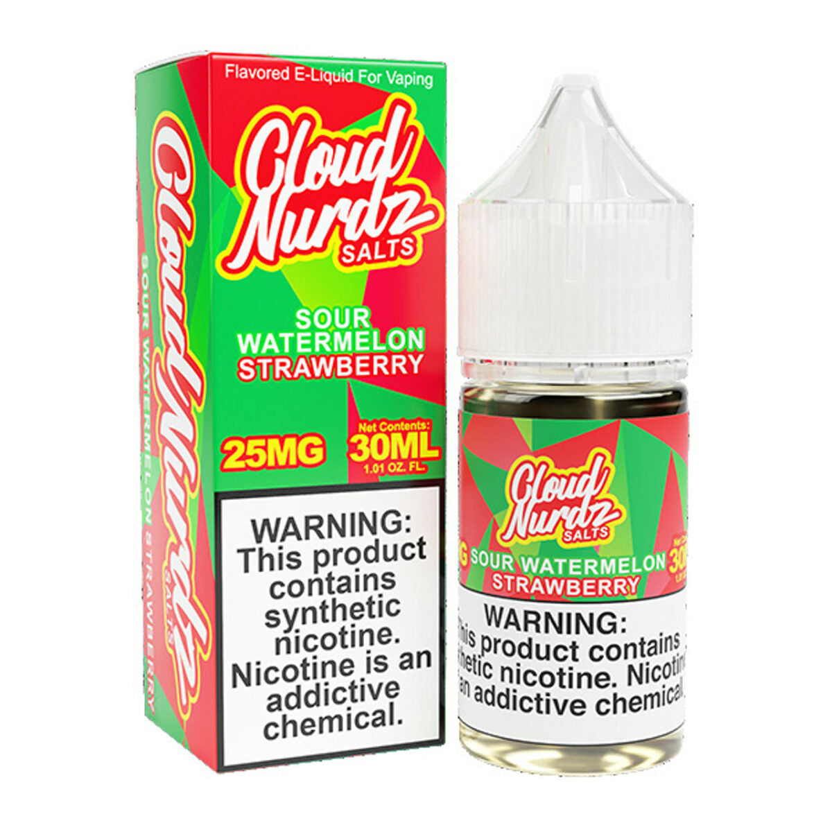 TF-Nic Cloud Nurdz LIQSALT 30mL 25mg Sour Watermelon Strawberry