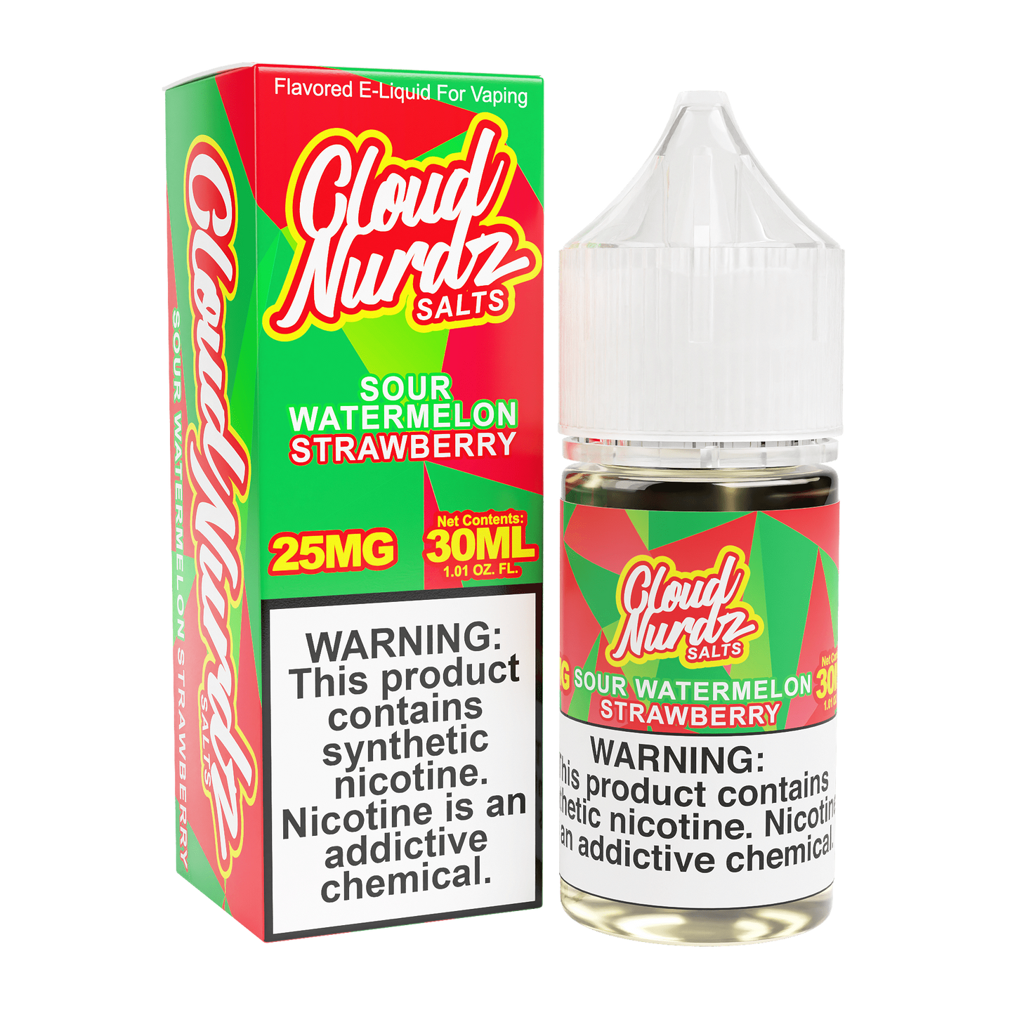 TF-Nic Cloud Nurdz LIQSALT 30mL 50mg Sour Watermelon Strawberry
