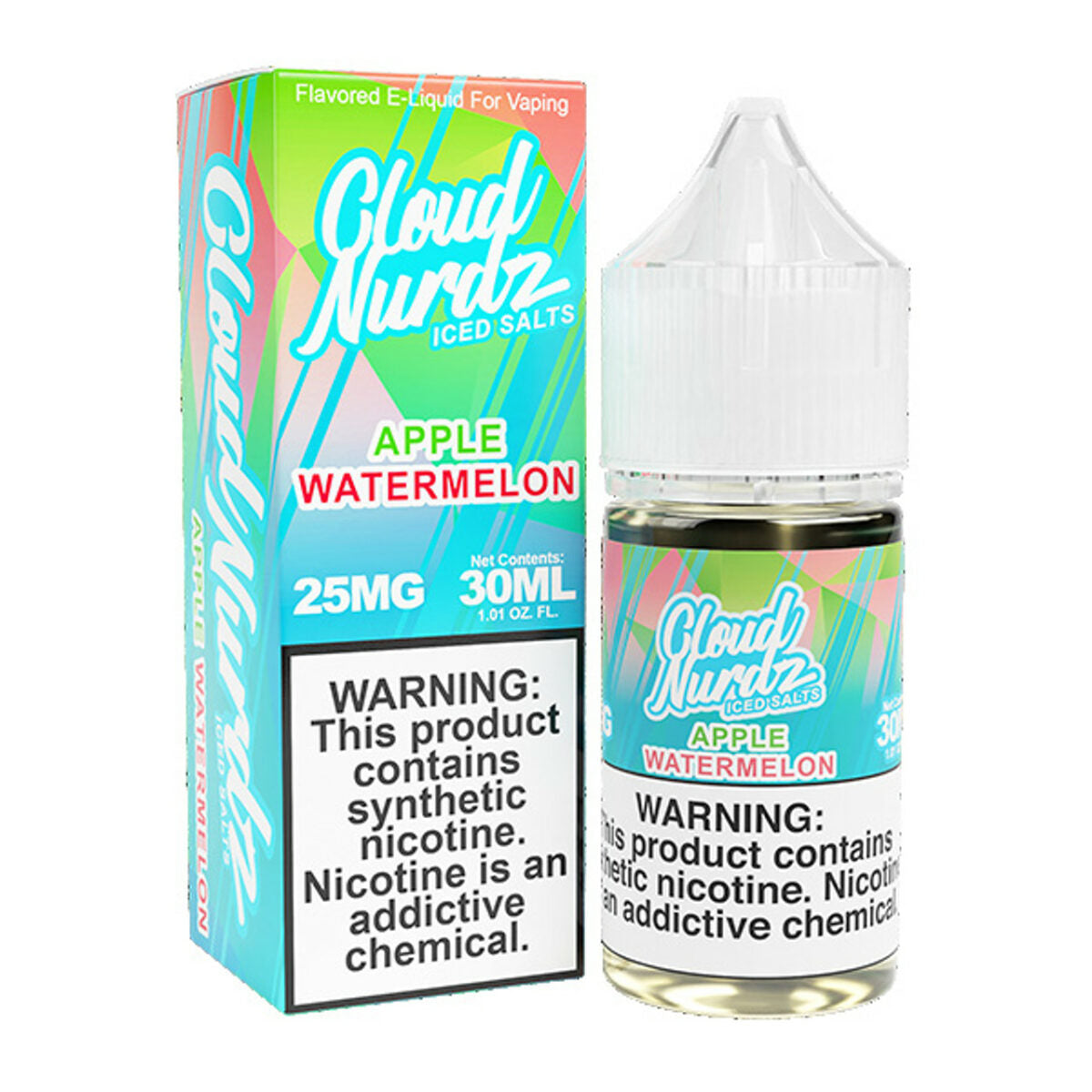 TF-Nic Cloud Nurdz LIQSALT 30mL 25mg Watermelon Apple Iced