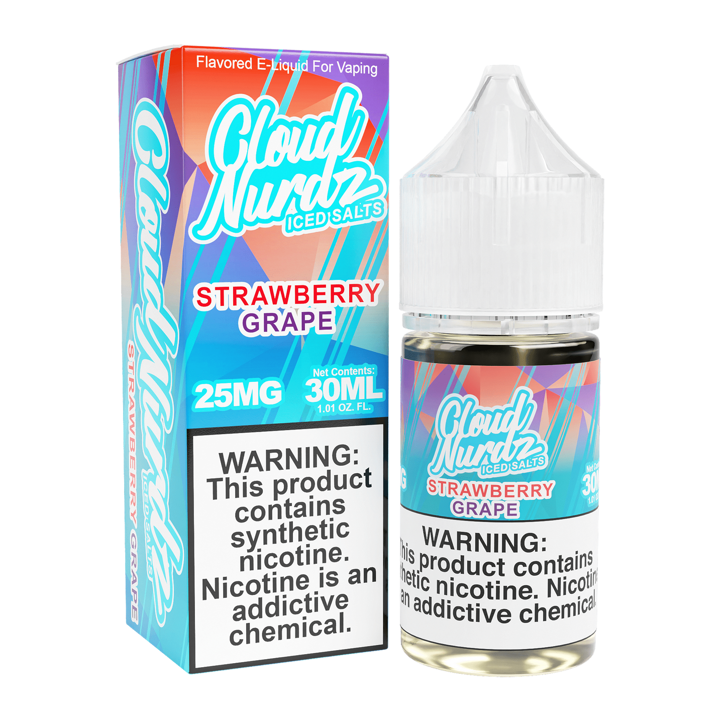 TF-Nic Cloud Nurdz LIQSALT 30mL 50mg Grape Strawberry Iced