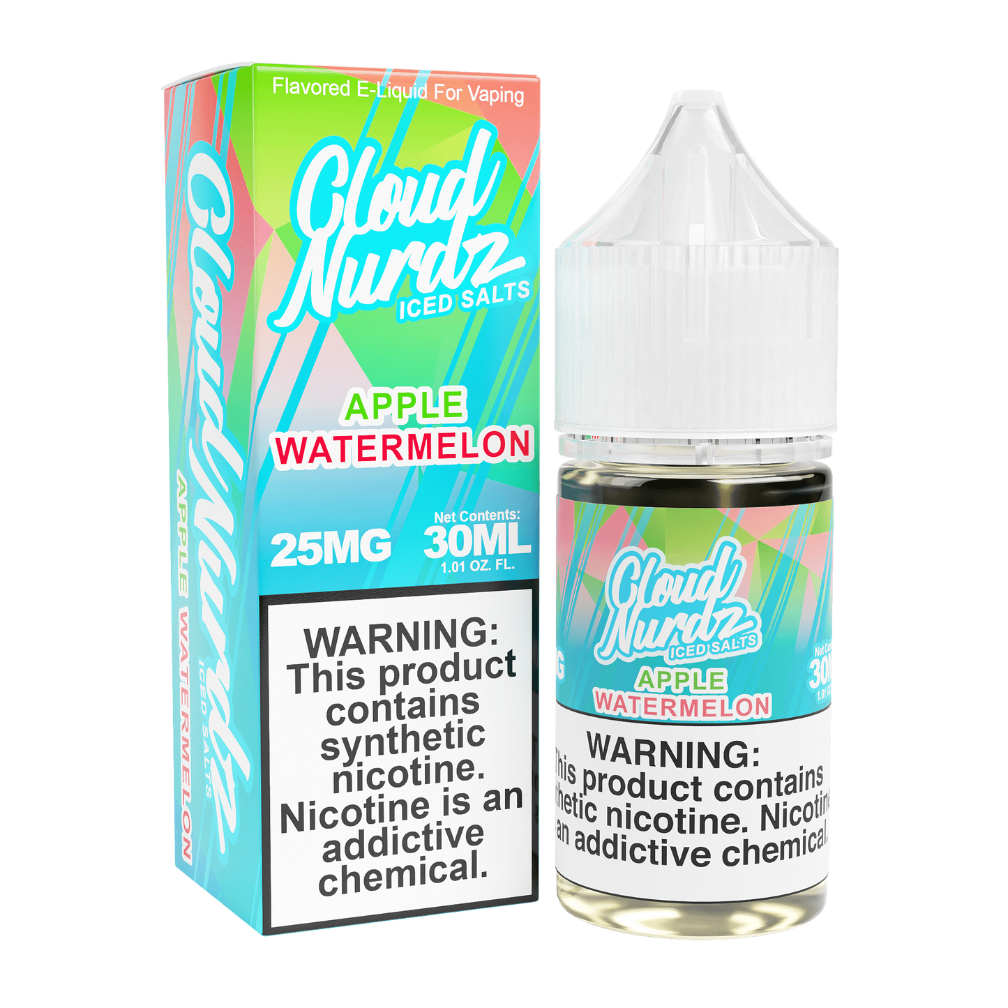 TF-Nic Cloud Nurdz LIQSALT 30mL 50mg Watermelon Apple Iced