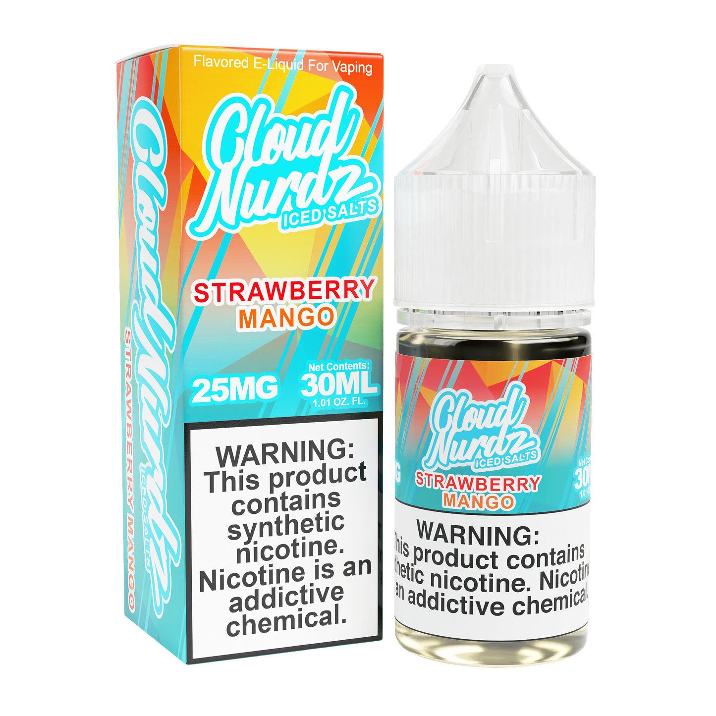 TF-Nic Cloud Nurdz LIQSALT 30mL 50mg Strawberry Mango Iced
