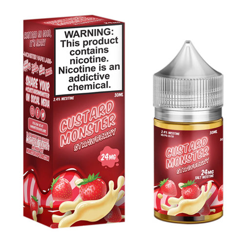 Custard Jam Monster LIQSALT 30mL 24mg Strawberry Custard