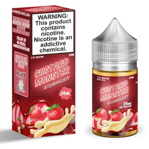 Custard Jam Monster LIQSALT 30mL 48mg Strawberry Custard