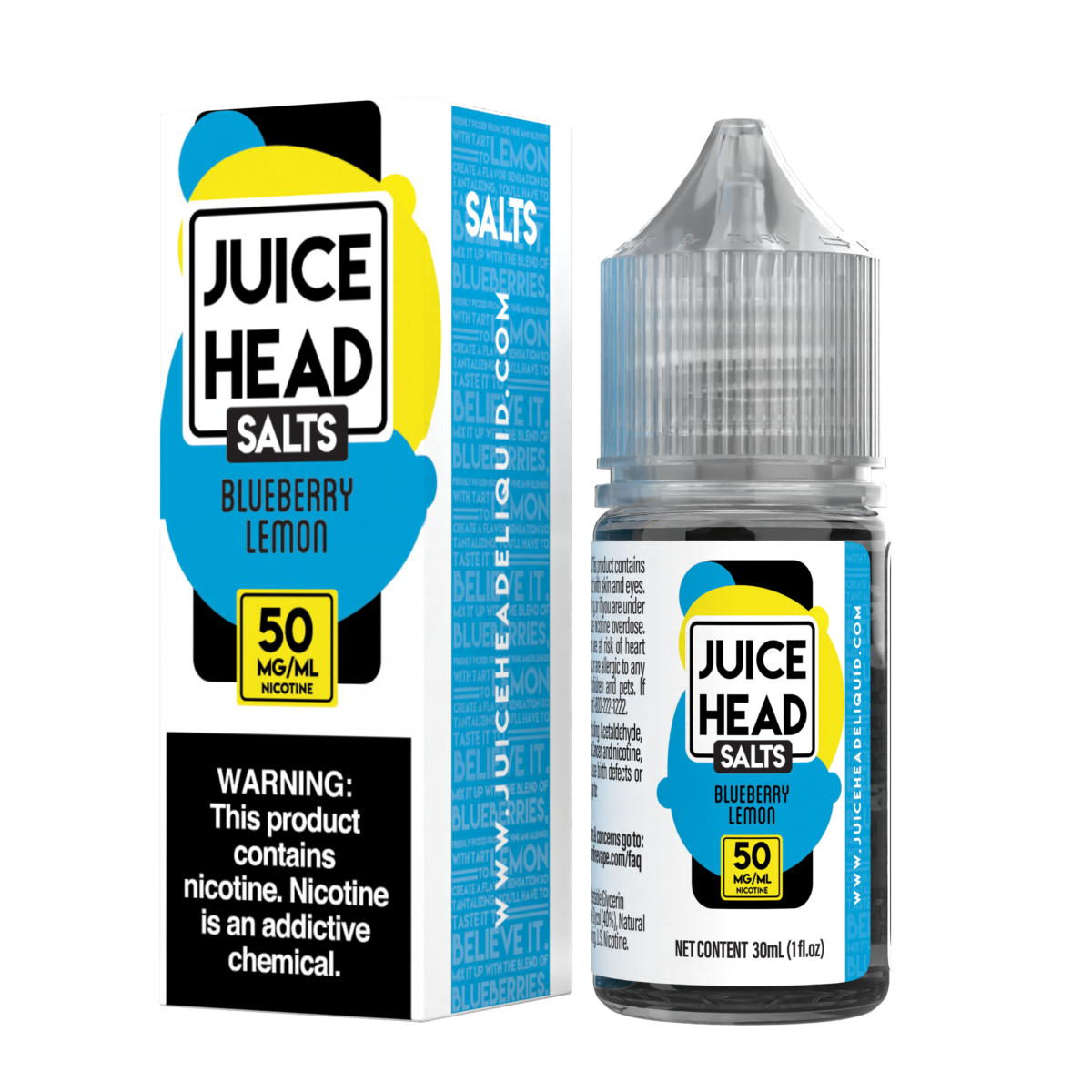 TFN Juice Head LIQSALT 30mL 50mg Blueberry Lemon