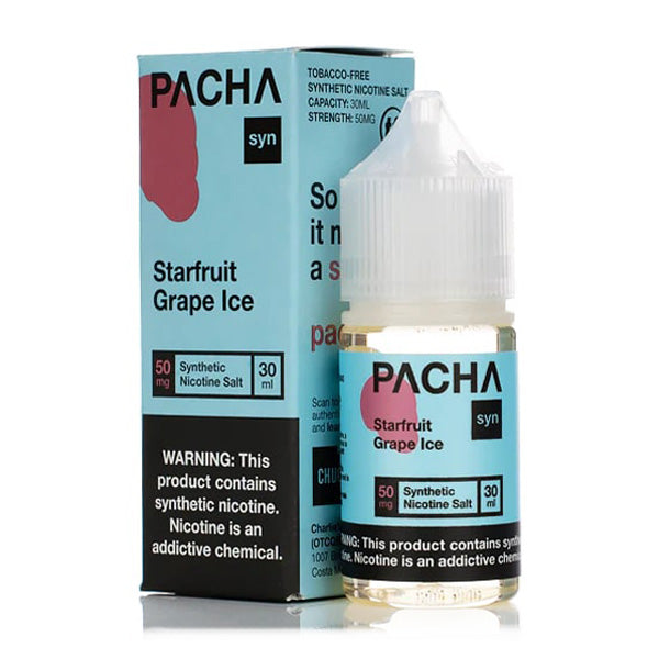 Pachamama LIQSALT 30mL 50mg Starfruit Grape Ice