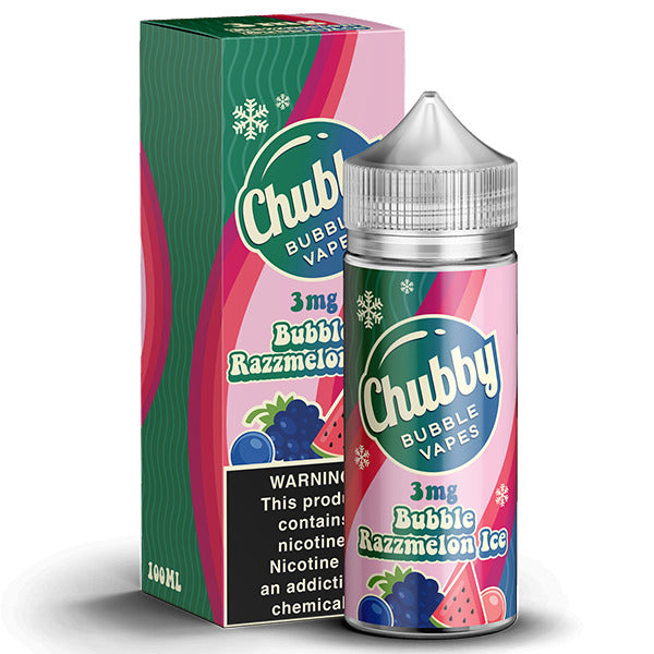 Chubby Bubble LIQFB 100mL 03mg Bubble Razzmelon Ice