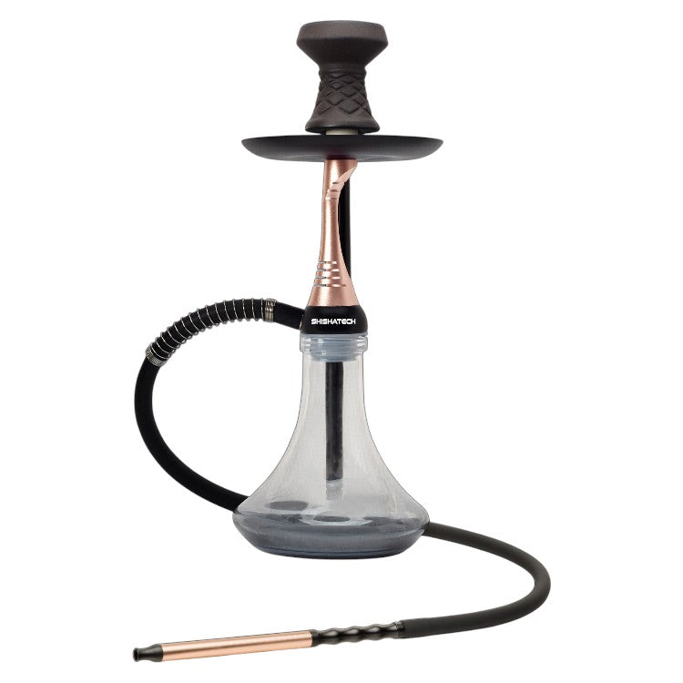 17" Dubai, 1 Hose, ShishaTech Color Box Rose Gold