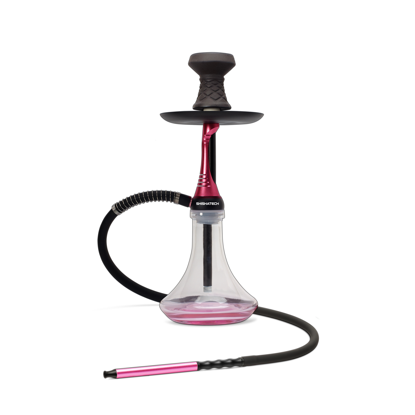 17" Dubai, 1 Hose, ShishaTech Color Box Pink