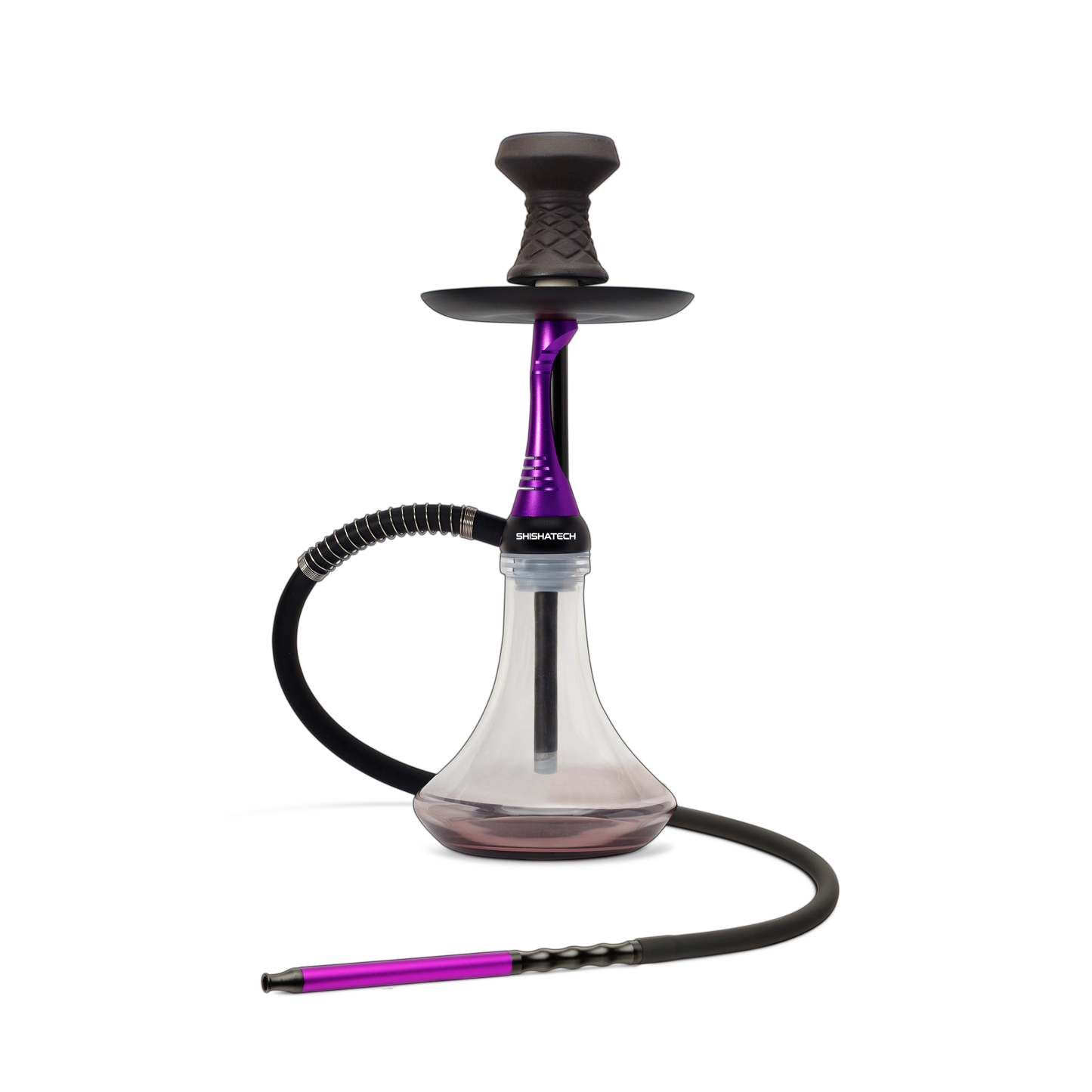 17" Dubai, 1 Hose, ShishaTech Color Box Purple
