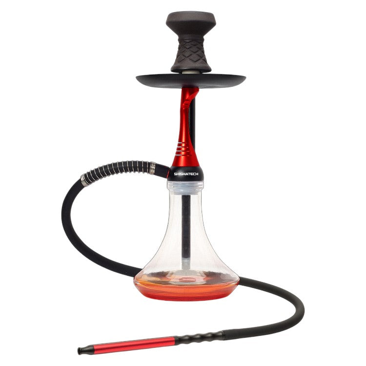 17" Dubai, 1 Hose, ShishaTech Color Box Red
