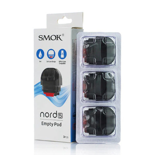SMOK Empty Pods Nord 5 - 5mL - 3 pack
