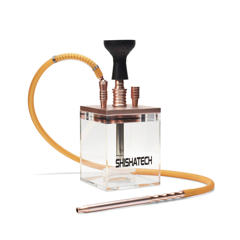 15" The Block Hookah, 1 Hose, ShishaTech Travel Bag