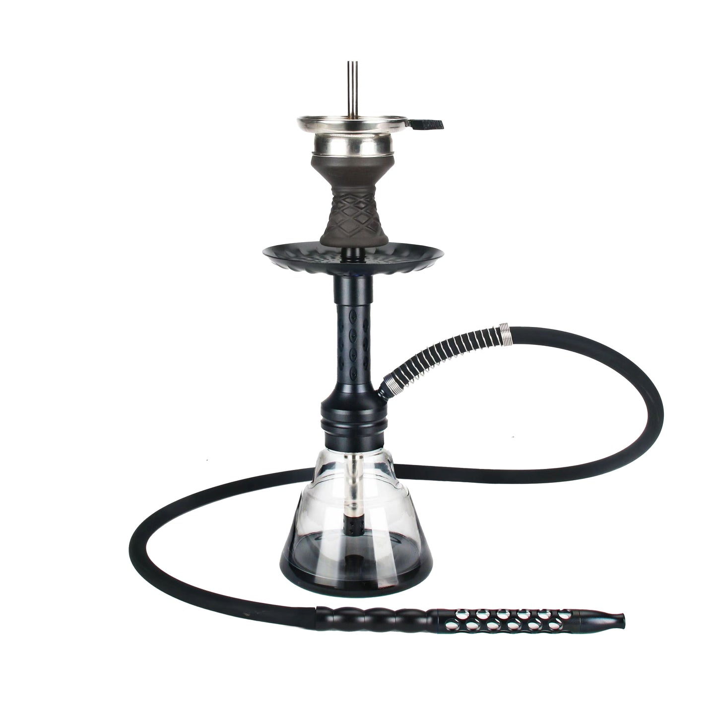 16" Vespa, 1 Hose, B.Y.O. Hookahs Color Box Black