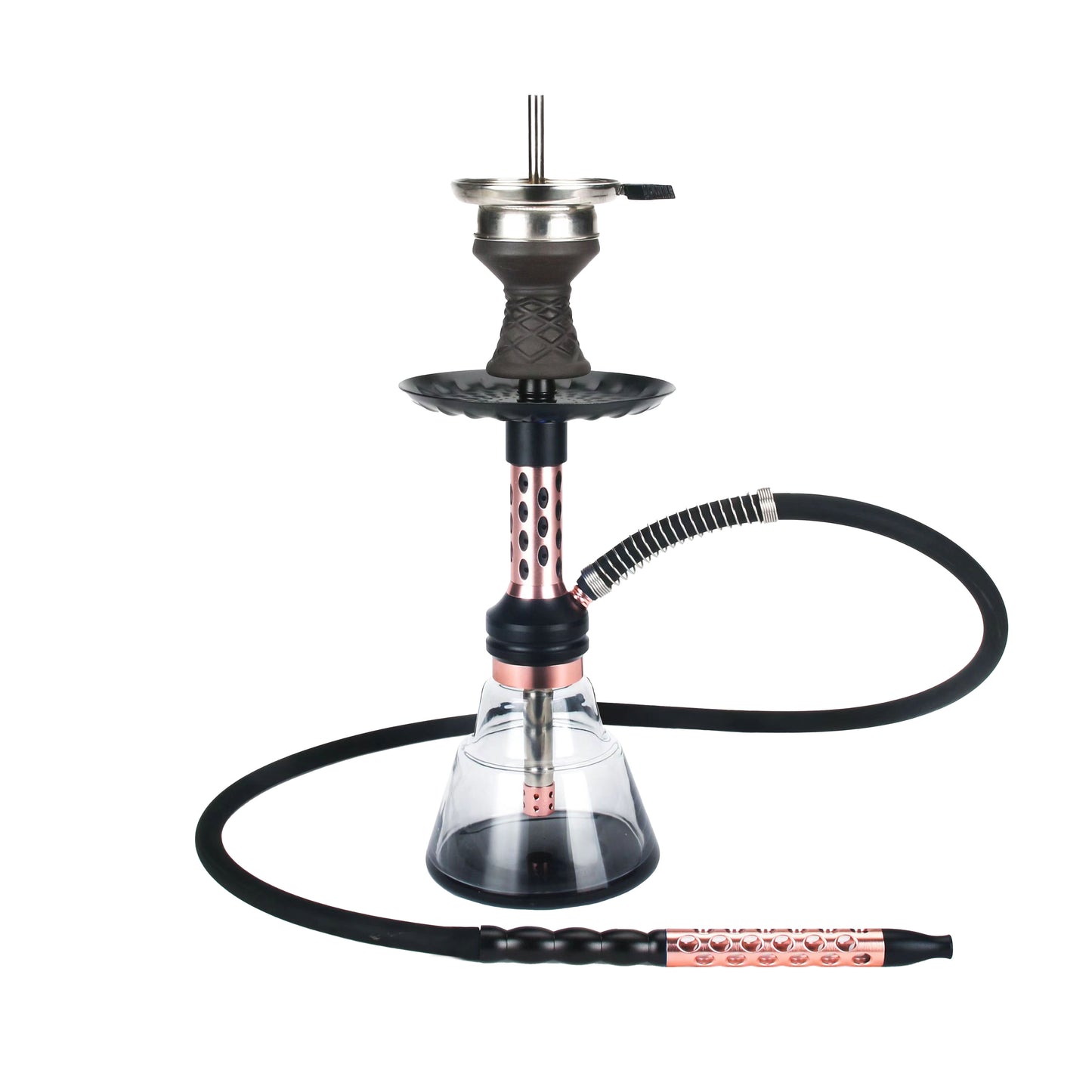 16" Vespa, 1 Hose, B.Y.O. Hookahs Color Box Rose Gold
