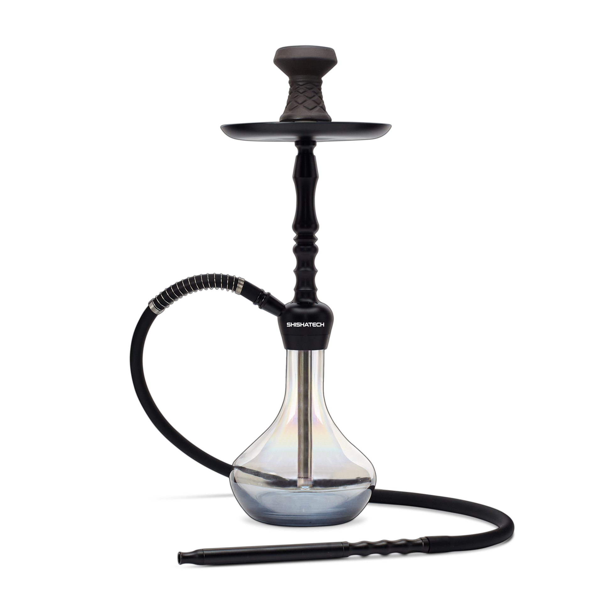 21" Enzo, Click Technology, 1 Hose, ShishaTech Color Box Black