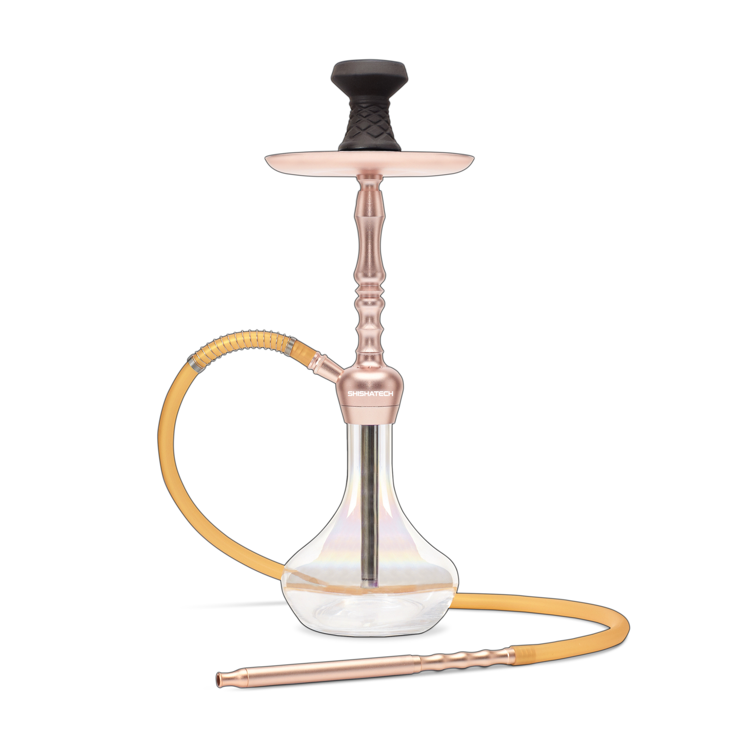 21" Enzo, Click Technology, 1 Hose, ShishaTech Color Box Rose