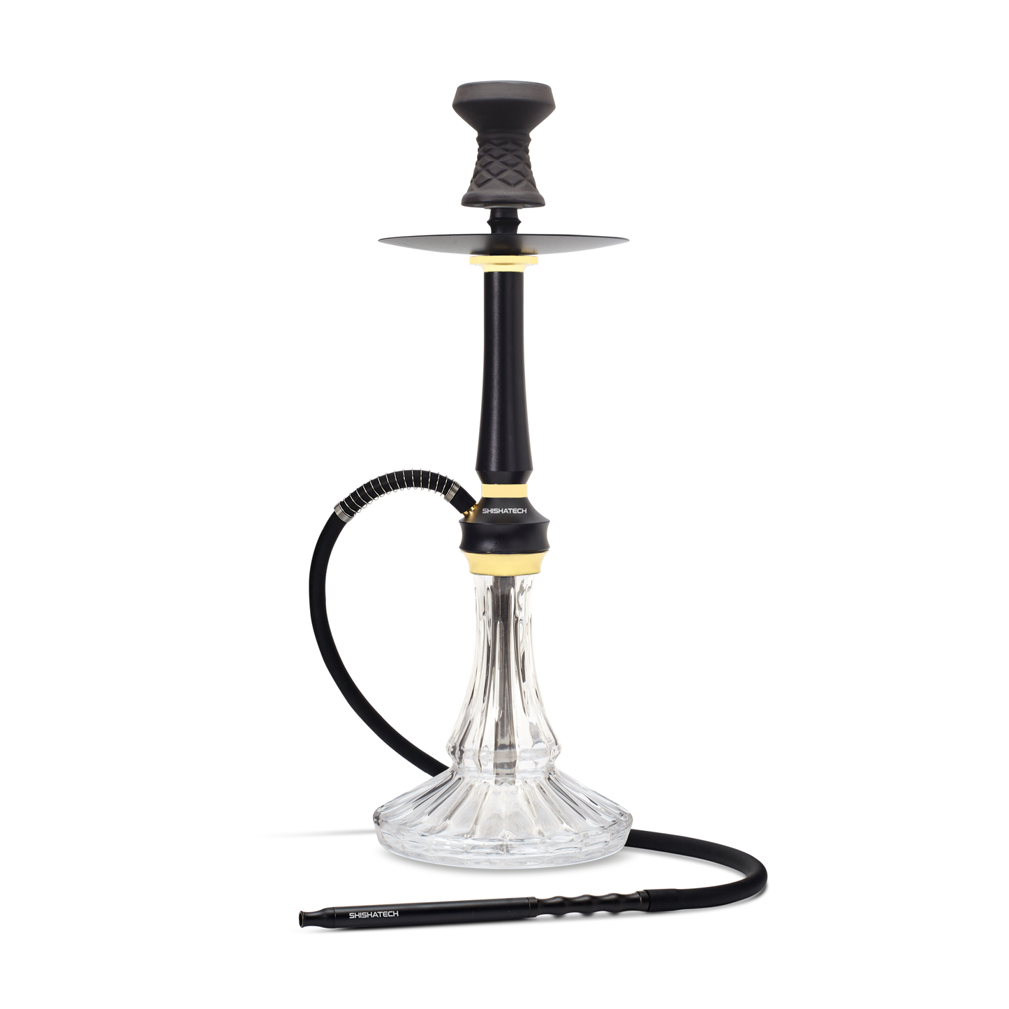 21" Raver X Hookah, Click Technology, 1 Hose, ShishaTech Color Box Black