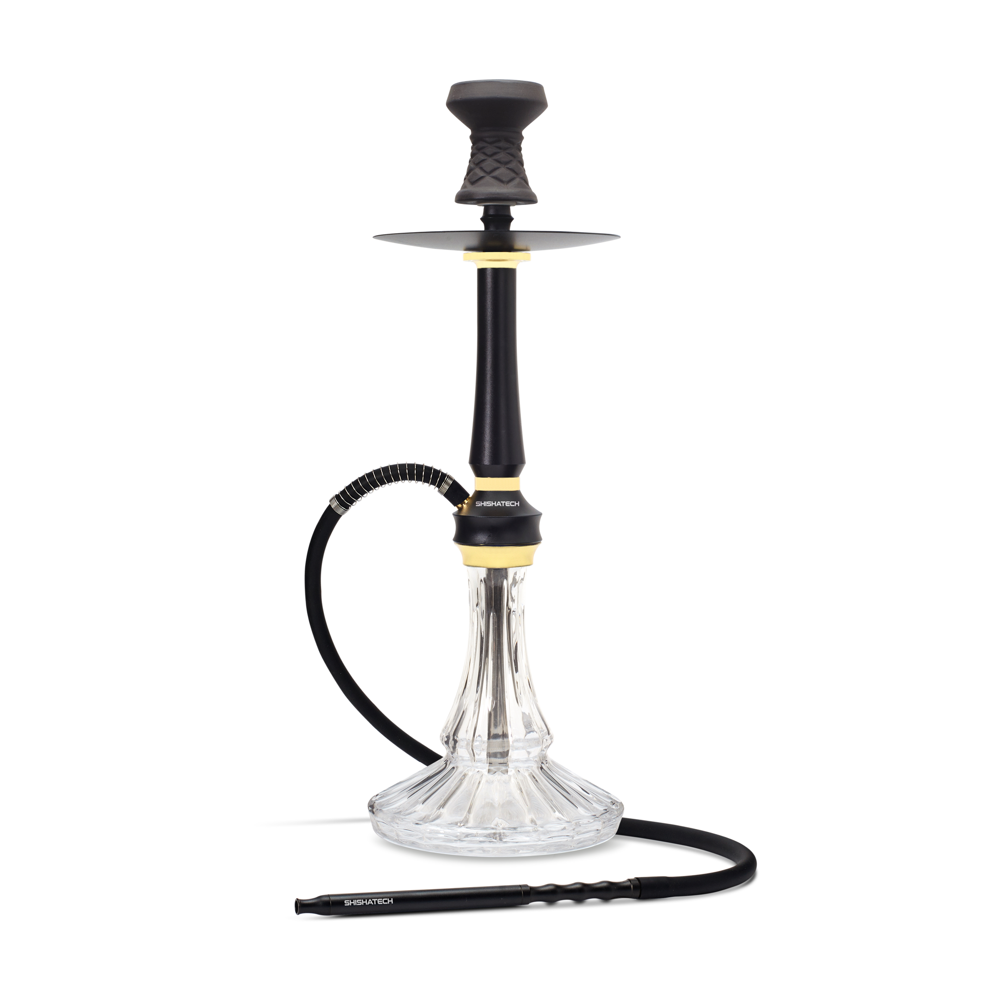 21" Raver X Hookah, Click Technology, 1 Hose, ShishaTech Color Box Black